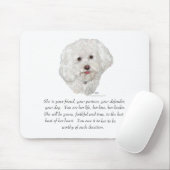 Tapis De Souris Bichon Frise Keepsake (Avec souris)