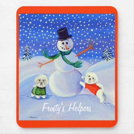 Tapis De Souris Bichon Frise Mousepad (Devant)