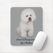 Tapis De Souris Bichon Frise Mousepad précieux (Avec souris)