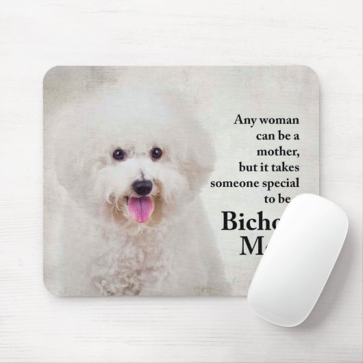Tapis De Souris Bichon Maman Mousepad (Avec souris)