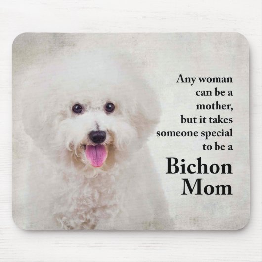 Tapis De Souris Bichon Maman Mousepad (Devant)