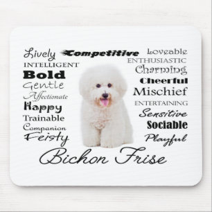 Tapis De Souris Bichon Traits Mousepad