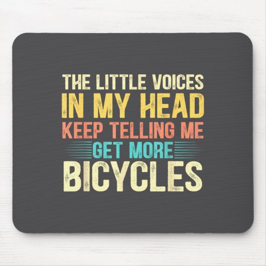Tapis De Souris Bicycle Lover Funny Quote Cycling Humor  (Devant)