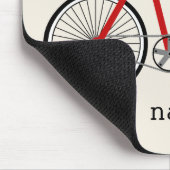 Tapis De Souris Bicyclette rouge Mousepad (Coin)
