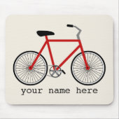 Tapis De Souris Bicyclette rouge Mousepad (Devant)