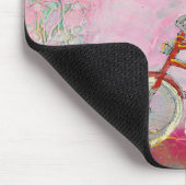 Tapis De Souris Bicyclettes roses (Coin)
