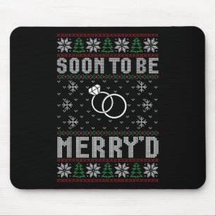 Tapis De Souris Bientôt Marié Merryd Christmas Bride Groom Co