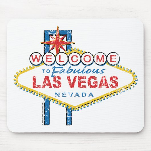 Tapis De Souris Bienvenue à Fabulous Las Vegas (Devant)