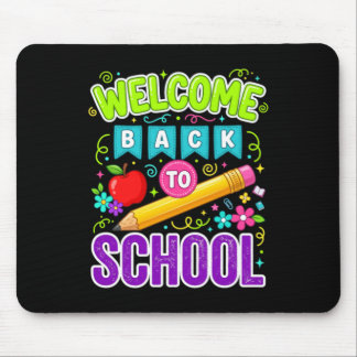 Tapis De Souris Bienvenue à l'école, premier jour d'école
