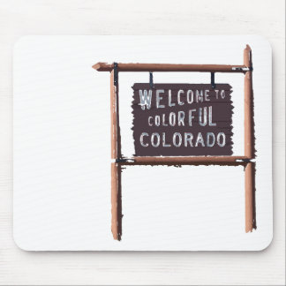 Tapis De Souris bienvenue au colorado coloré