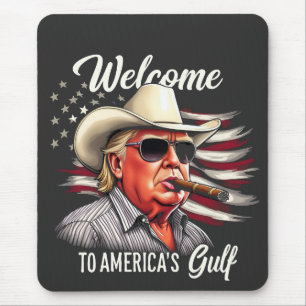 Tapis De Souris Bienvenue dans le Golfe Trump au Mexique au coût d