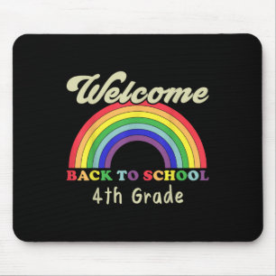 Tapis De Souris Bienvenue Retour à l'école 4e année enseignant élè