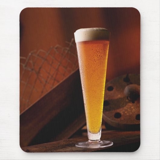 Tapis de souris bière ambrée (Devant)