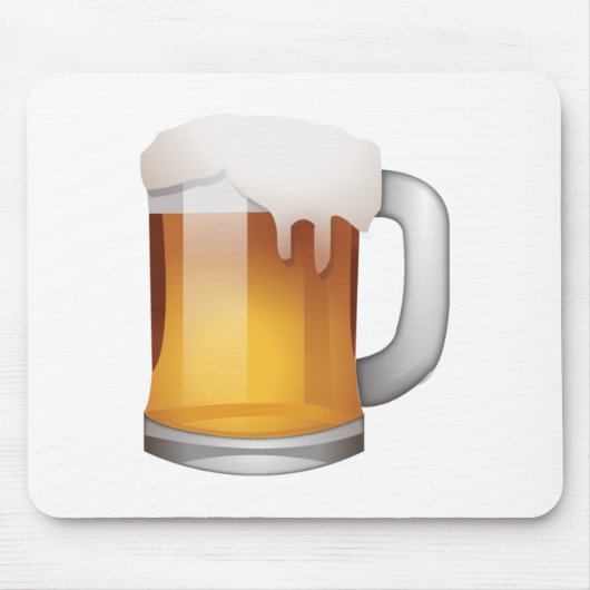 Tapis De Souris Bière - Emoji (Devant)