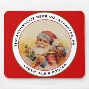 TAPIS DE SOURIS BIÈRE PÈRE NOËL