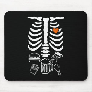 Tapis De Souris Bière ventre & bébé squelette Grossesse Couple