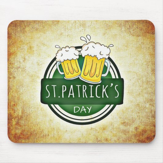 Tapis De Souris Bières de la Saint-Patrick (Devant)