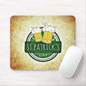 Tapis De Souris Bières du jour Saint Patrick (Avec souris)