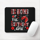 Tapis De Souris Big Brother De La Fille D'Anniversaire Ladybug Big (Avec souris)