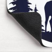 Tapis De Souris Big Buck Parmi Pine Trees Vector (Coin)