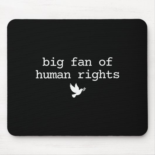 Tapis De Souris Big Fan Of Human Rights Protest Retro Feminist Wom (Devant)
