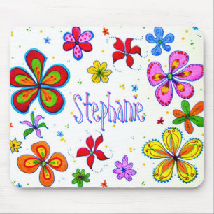 Tapis De Souris Big Flowers Artistic Mousepad