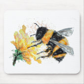 Tapis De Souris Big Honey Bee collecte du pollen (Devant)