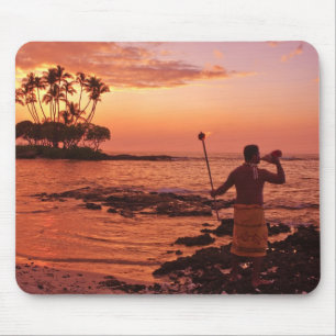 Tapis De Souris Big Island, Hawaii. Coucher de soleil, Big Island