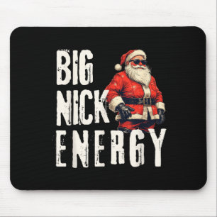 Tapis De Souris Big Nick Énergie Drôle de Père Noël Noël