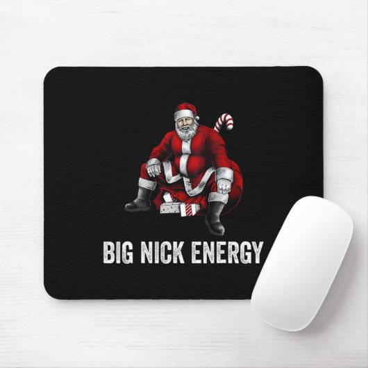 Tapis De Souris Big Nick Energy Fun Père Noël Noël 3 (Avec souris)