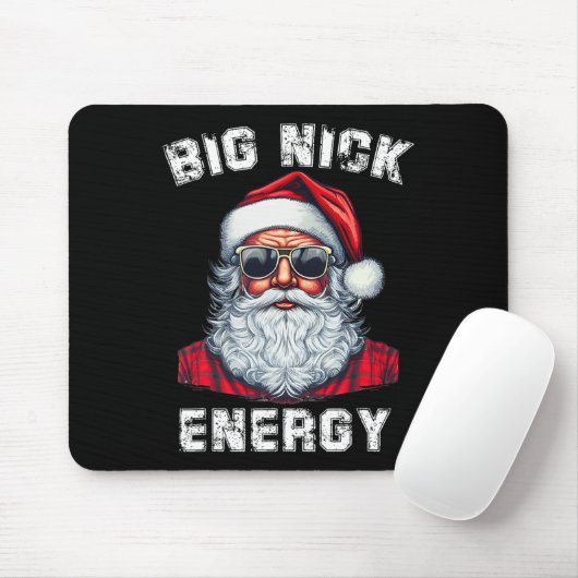 Tapis De Souris Big Nick Energy Fun Père Noël Noël 4 (Avec souris)