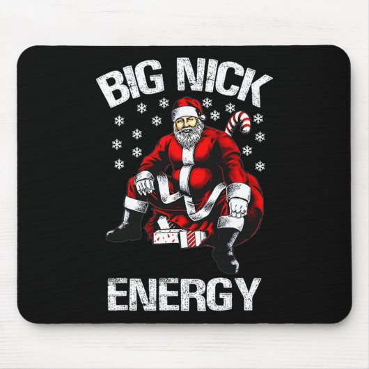 Tapis De Souris Big Nick Energy Funny Santa Christmas 1 (Devant)