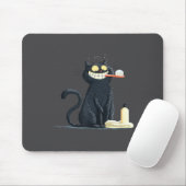 Tapis De Souris Big Smiling Cat With Toothbrush For Teeth Brushing (Avec souris)