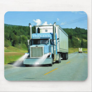 Tapis De Souris Big Truck and Highway Art pour les amateurs de cam