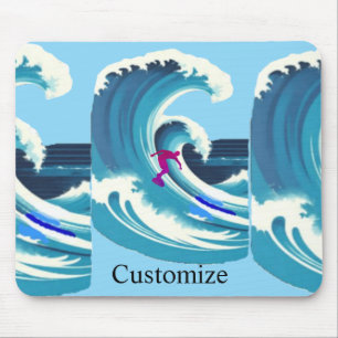 Tapis De Souris Big Wave Surfer Thunder_Cove