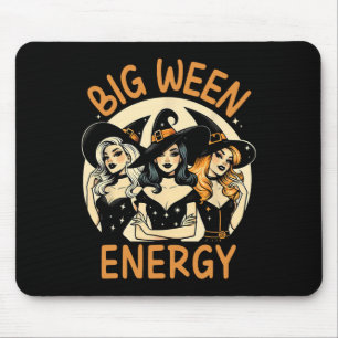 Tapis De Souris Big Ween Energy Halloween sorcières Vintages Homme
