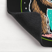 Tapis De Souris Bigfoot Alien Alliance - Funny Scifi Cryptid (Coin)