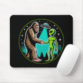 Tapis De Souris Bigfoot Alien Alliance - Funny Scifi Cryptid (Avec souris)