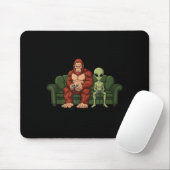 Tapis De Souris Bigfoot Alien Video Games Gaming Sasquatch Ufo Men (Avec souris)