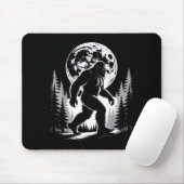 Tapis De Souris Bigfoot Clair de Lune Sasquatch Forêt Cryptide Ext (Avec souris)