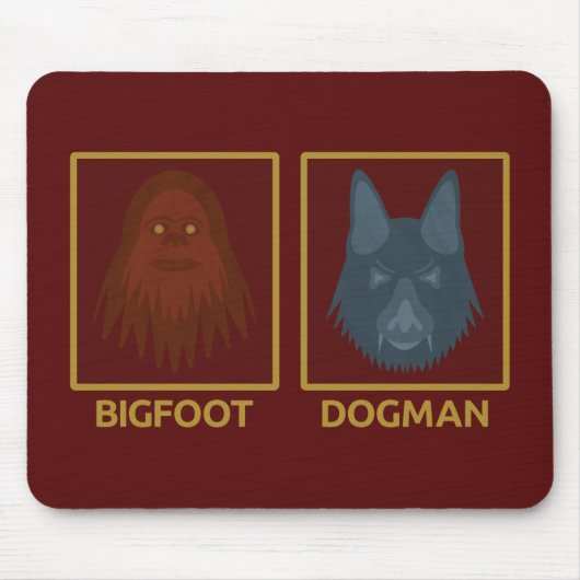 Tapis de souris Bigfoot & Dogman (Devant)