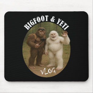 Tapis De Souris Bigfoot et ami vlog drôle de camping randonnée sel
