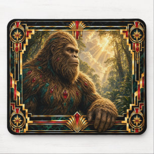 Tapis De Souris Bigfoot, mythe Art déco