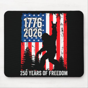 Tapis De Souris Bigfoot patriotique 250 ans de liberté usa 250e