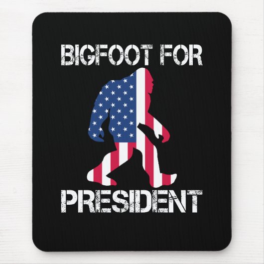 Tapis De Souris Bigfoot pour le président Funny Bigfoot (Devant)