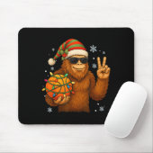Tapis De Souris Bigfoot Santa Basketball Christmas  (Avec souris)