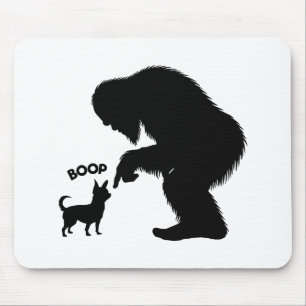 Tapis De Souris Bigfoot Sasquatch Chihuahua Nez Boop