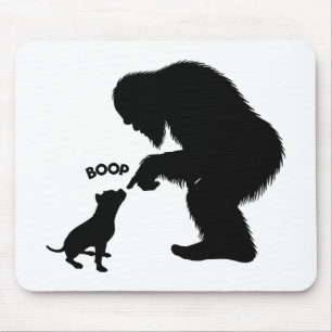 Tapis De Souris Bigfoot Sasquatch Pitbull Nez Boop