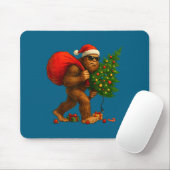 Tapis De Souris Bigfoot Stealing Christmas Tree Lights Xmas Boys M (Avec souris)