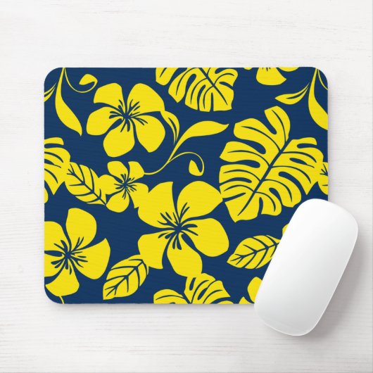 TAPIS DE SOURIS BIKINI ROSE (BLEU FONCÉ/JAUNE) (Avec souris)